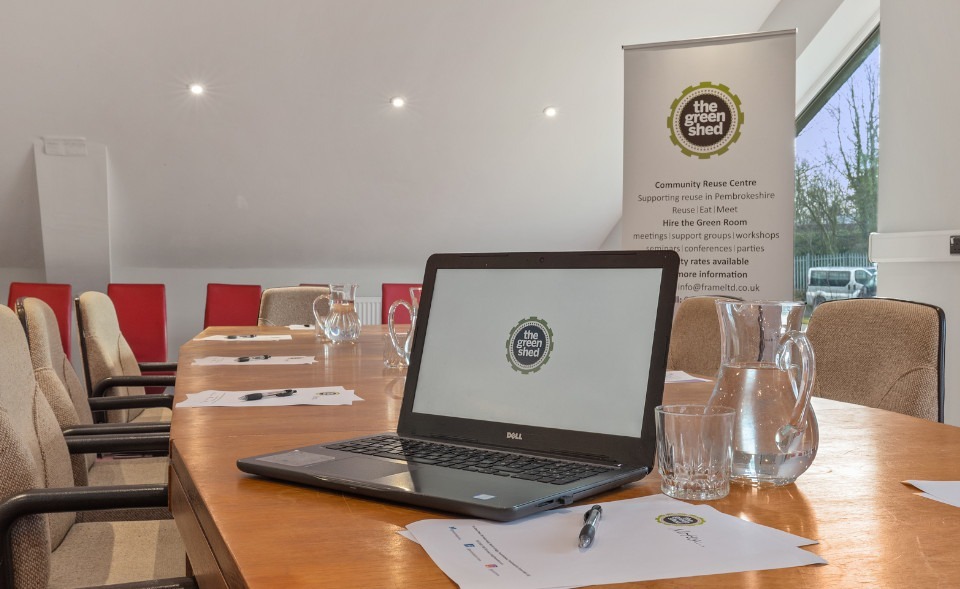 The Green Room meeting and conference space at Pembrokeshire FRAME
