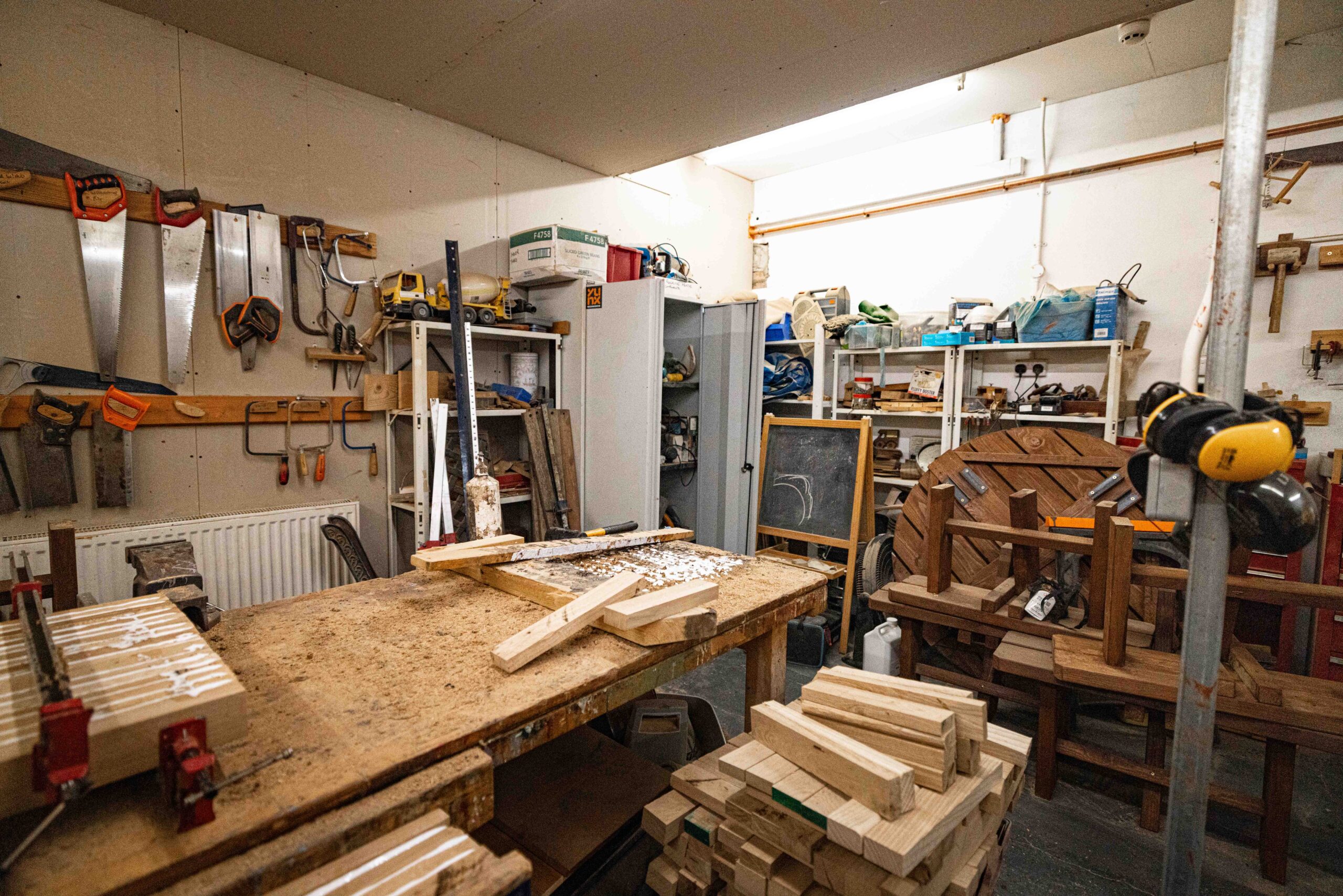 Woodwork materials and tools at FRAME