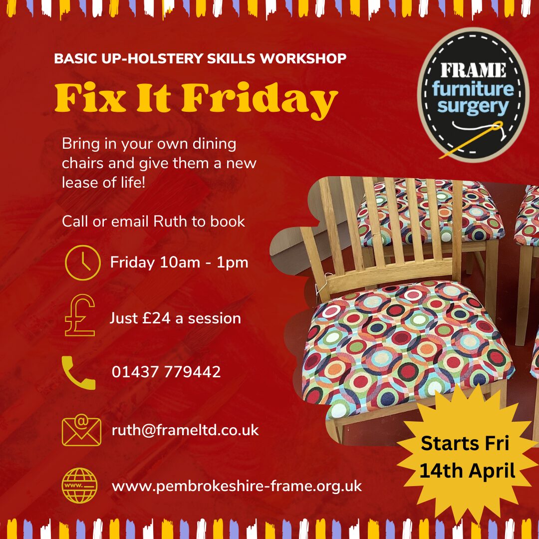 Fix it Friday repair workshop at FRAME